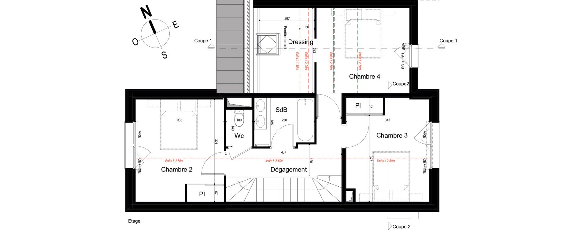 Appartement T5 de 111,20 m2 &agrave; Mondeville Vall&eacute;e barrey - piscine - madelaine