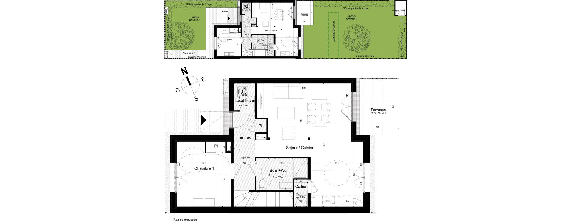 Appartement T4 de 97,70 m2 &agrave; Mondeville Vall&eacute;e barrey - piscine - madelaine