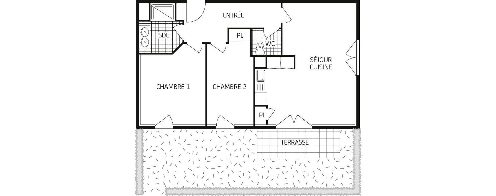 Appartement T3 de 58,30 m2 &agrave; Ouistreham Centre