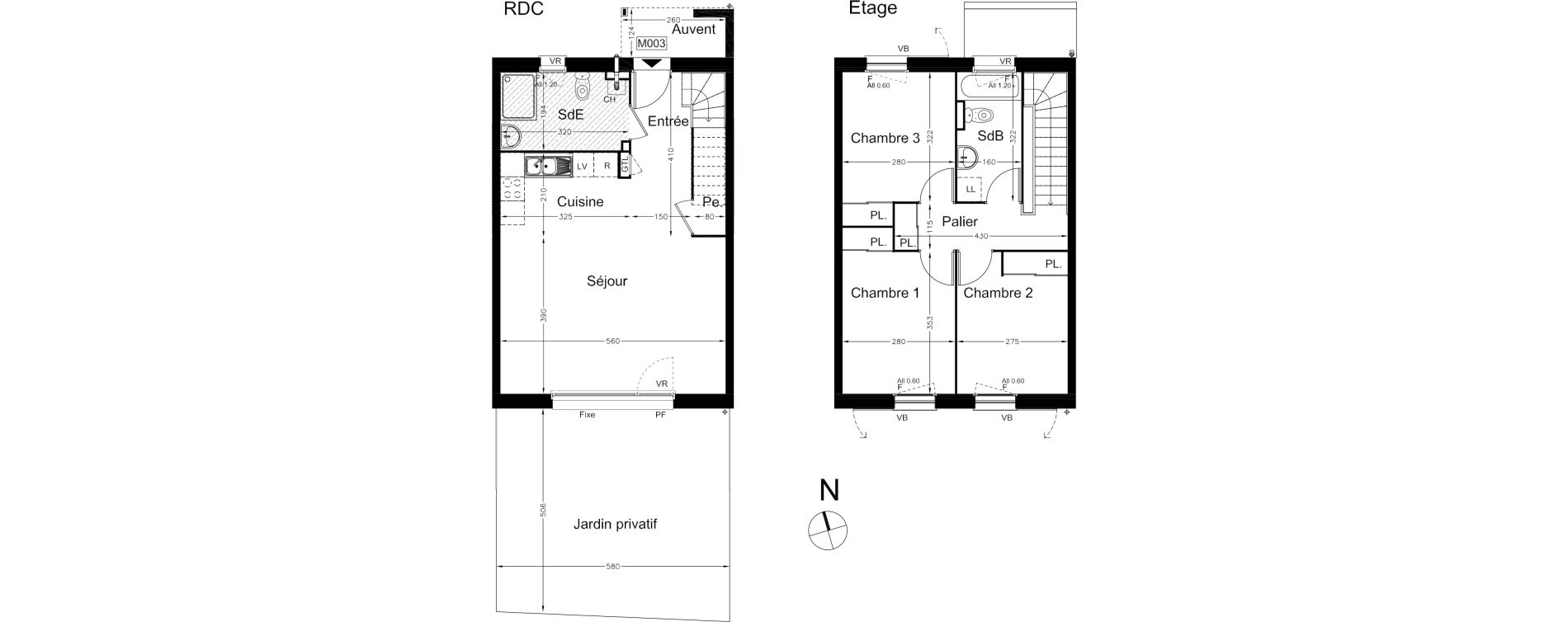 Maison T4 de 81,95 m2 &agrave; Soliers Centre