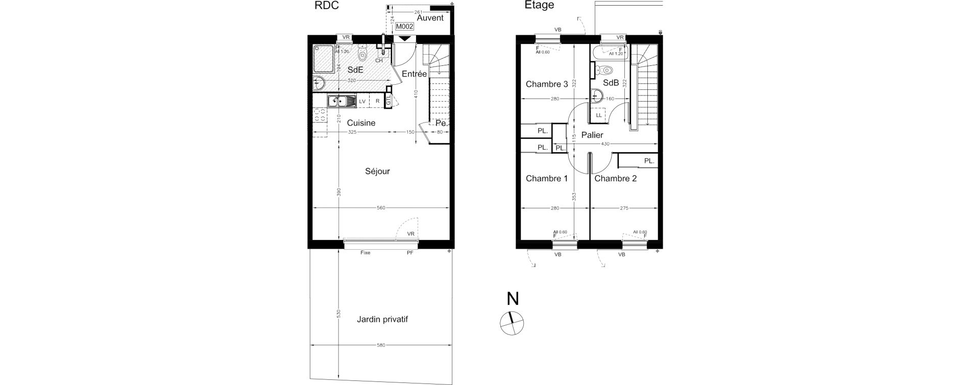 Maison T4 de 81,95 m2 &agrave; Soliers Centre