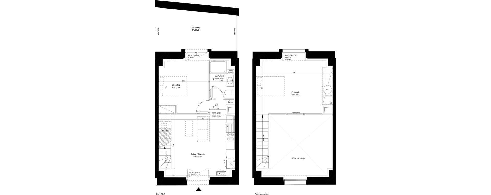 Duplex T2 de 57,20 m2 &agrave; Sommervieu Centre