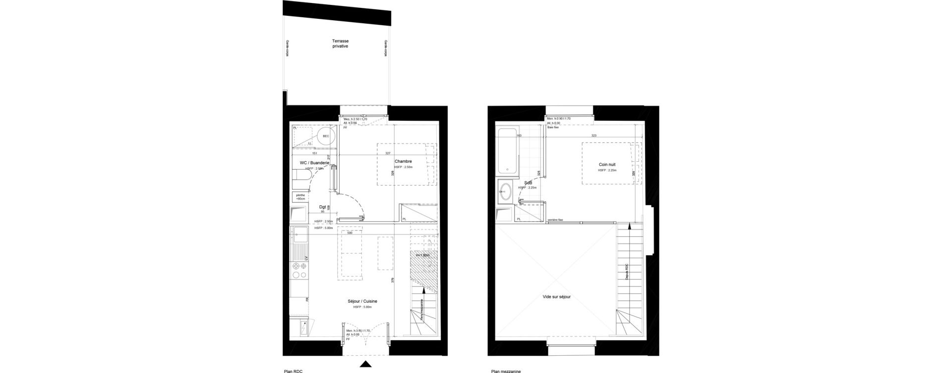 Duplex T2 de 46,10 m2 &agrave; Sommervieu Centre