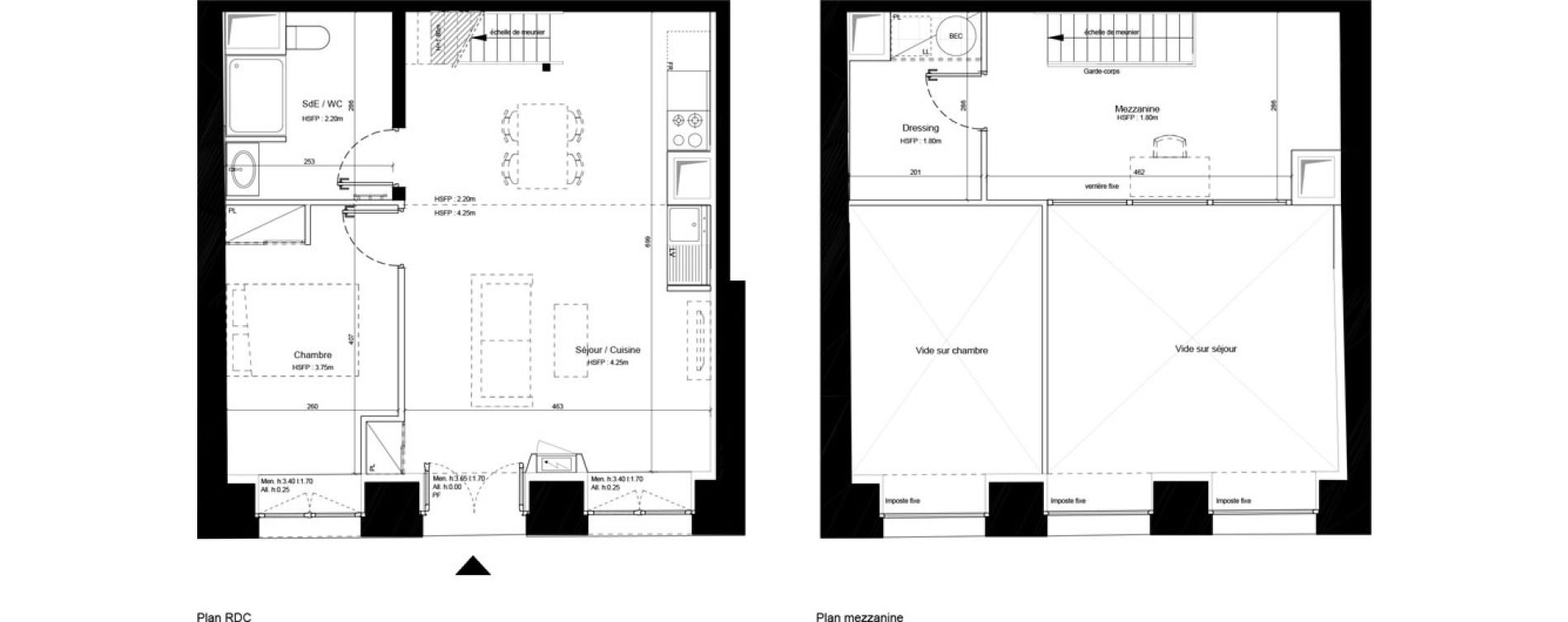 Duplex T2 de 65,60 m2 &agrave; Sommervieu Centre