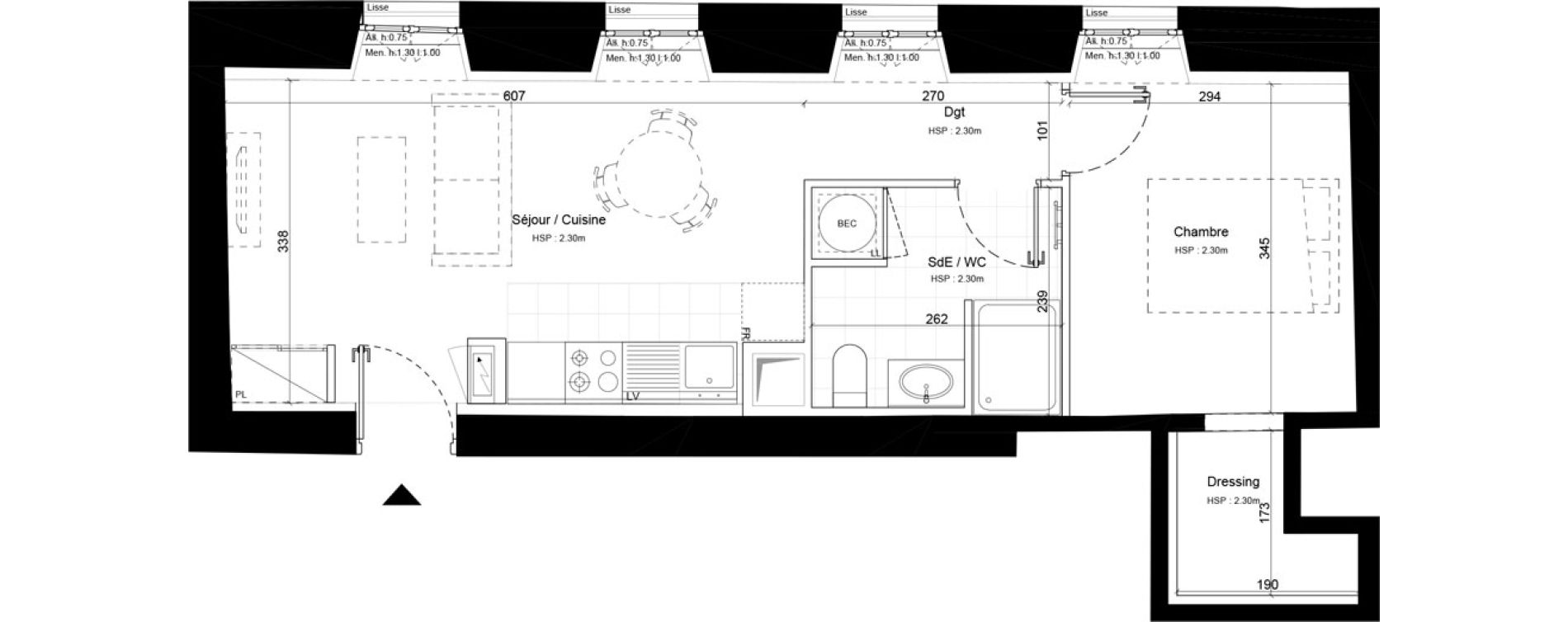 Appartement T2 de 41,10 m2 &agrave; Sommervieu Centre