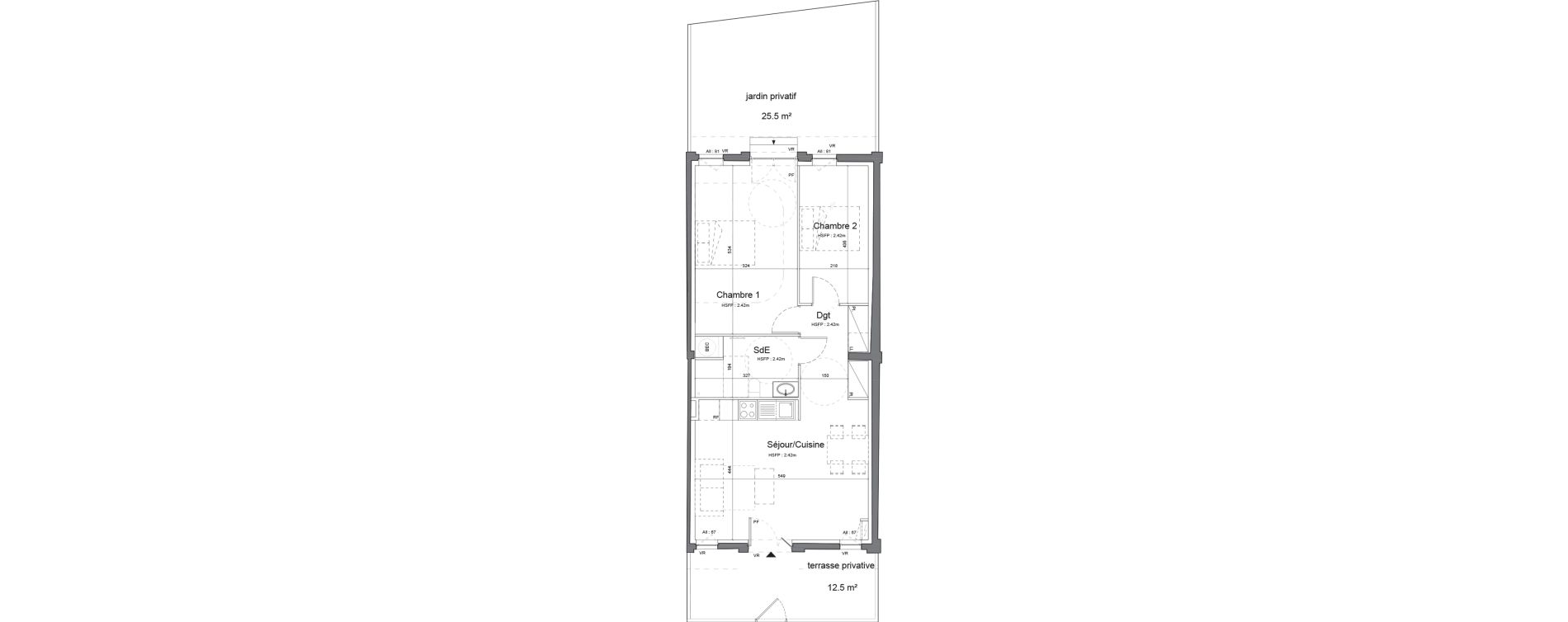 Appartement T3 de 63,30 m2 &agrave; Trouville-Sur-Mer Centre