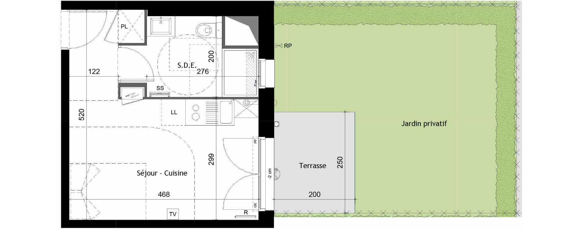 Appartement T1 de 22,66 m2 &agrave; Trouville-Sur-Mer Aguesseau - ville sud