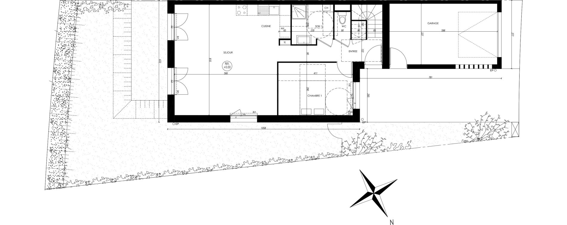 Maison T5 de 102,09 m2 &agrave; Verson Centre