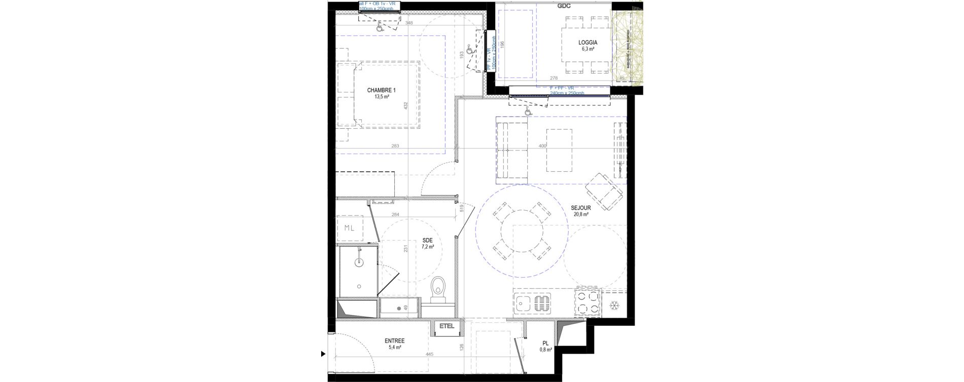 Appartement T2 de 47,70 m2 &agrave; &Eacute;vreux Mairie - saint-louis