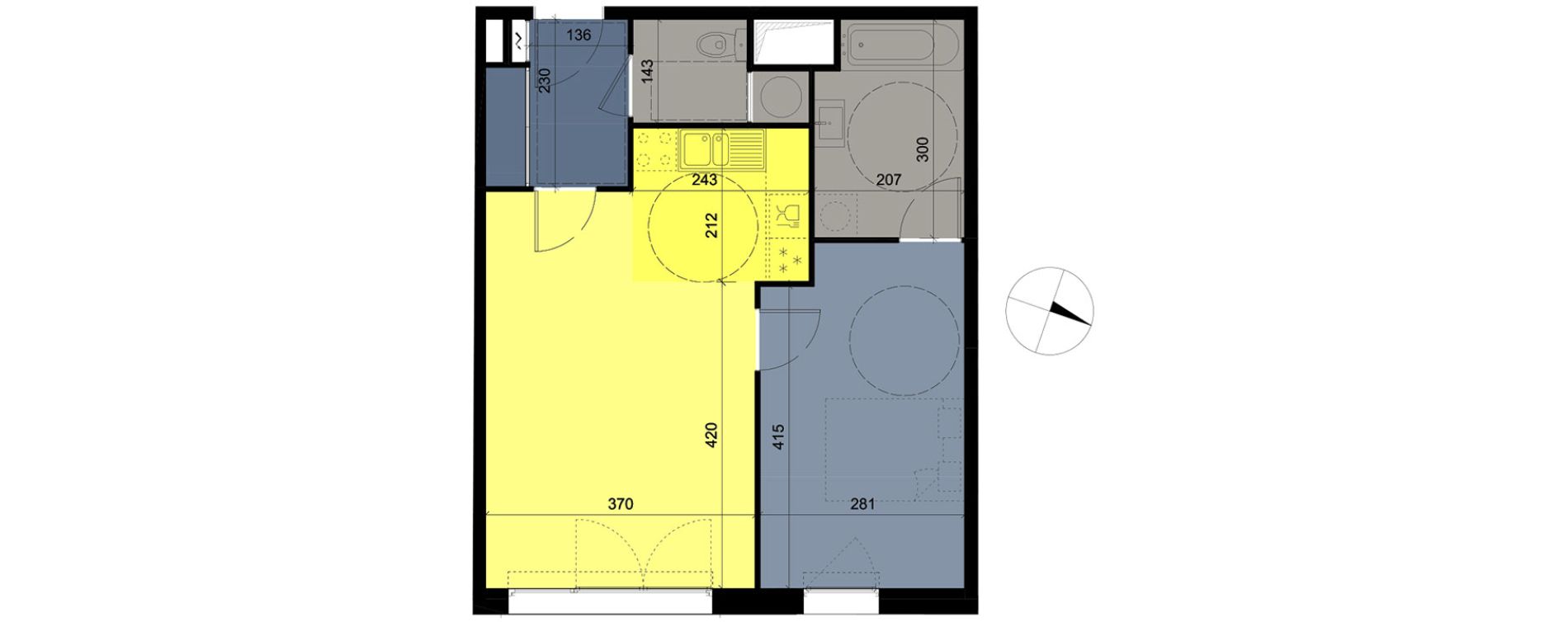Appartement T2 de 48,94 m2 &agrave; &Eacute;vreux Centre