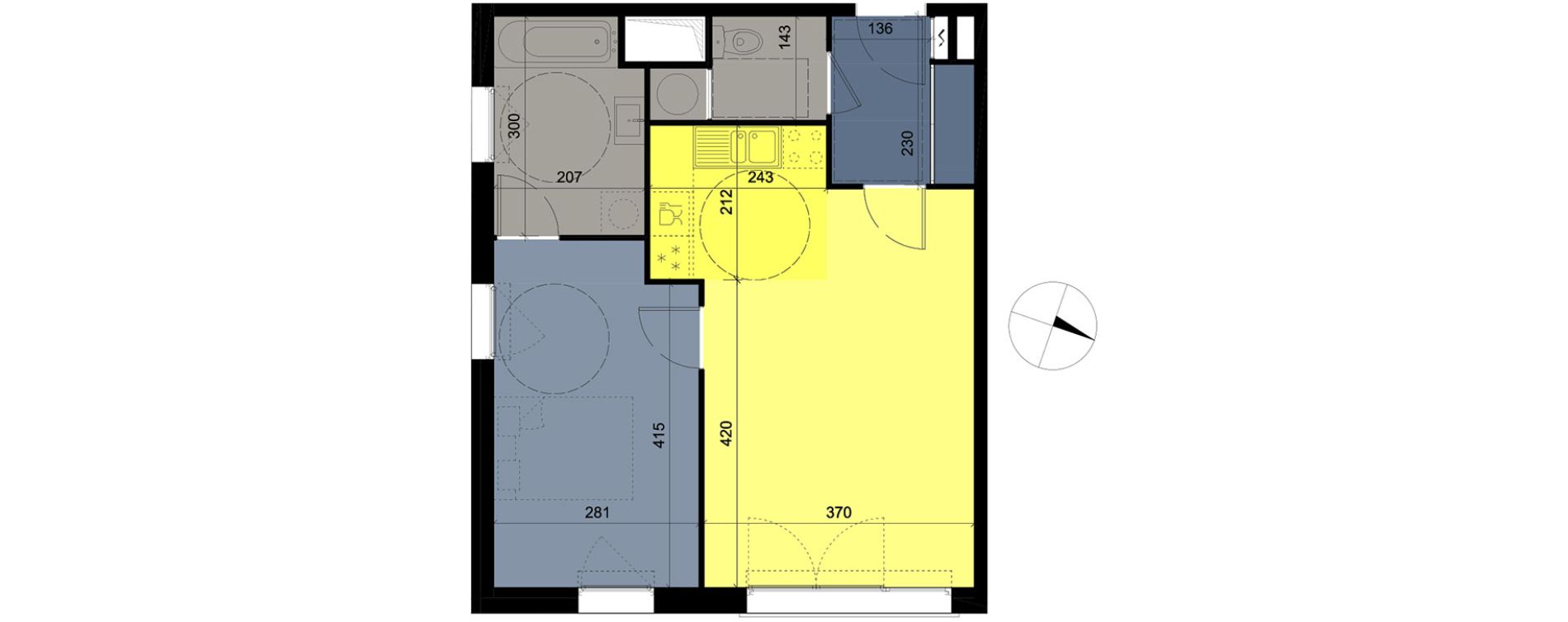 Appartement T2 de 48,94 m2 &agrave; &Eacute;vreux Centre