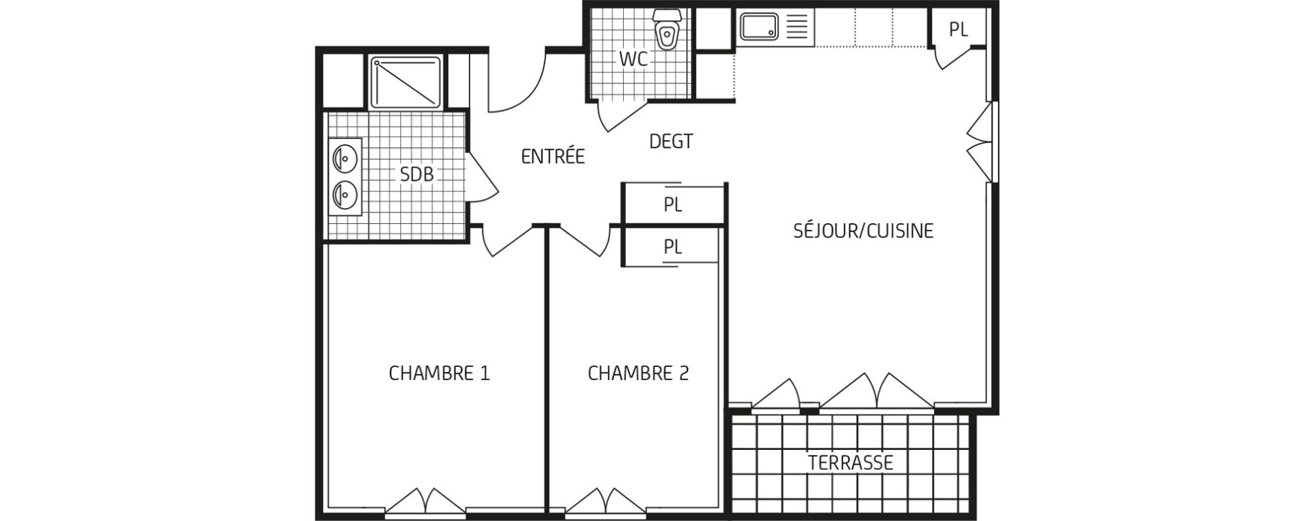 Appartement T3 de 64,86 m2 &agrave; Gaillon Centre