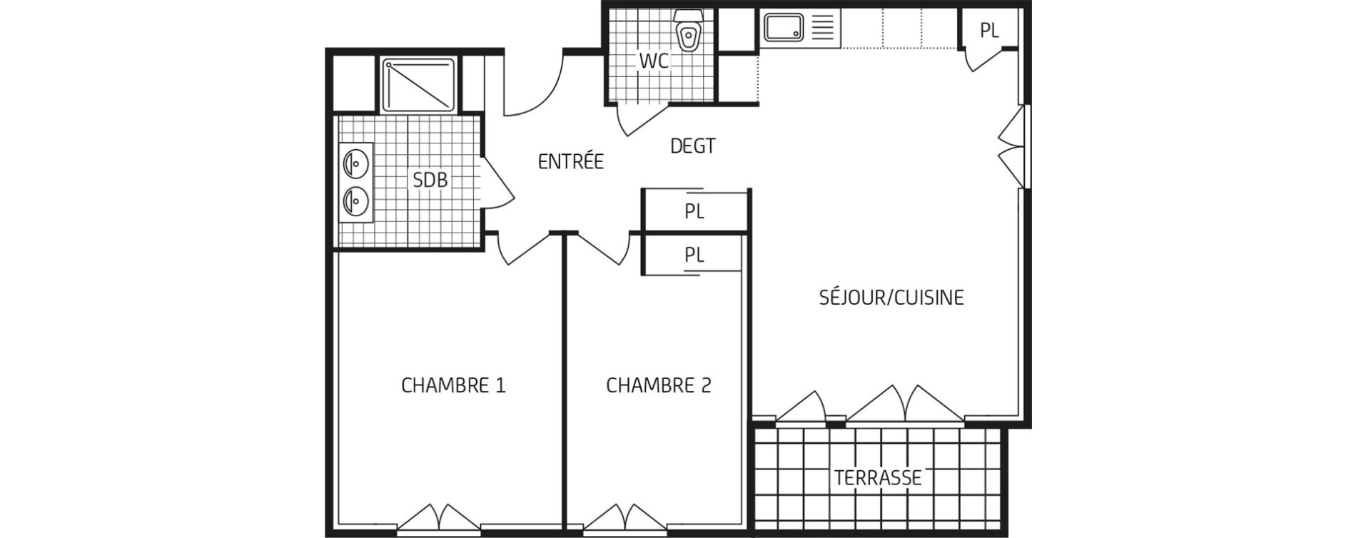 Appartement T3 de 63,32 m2 &agrave; Gaillon Centre