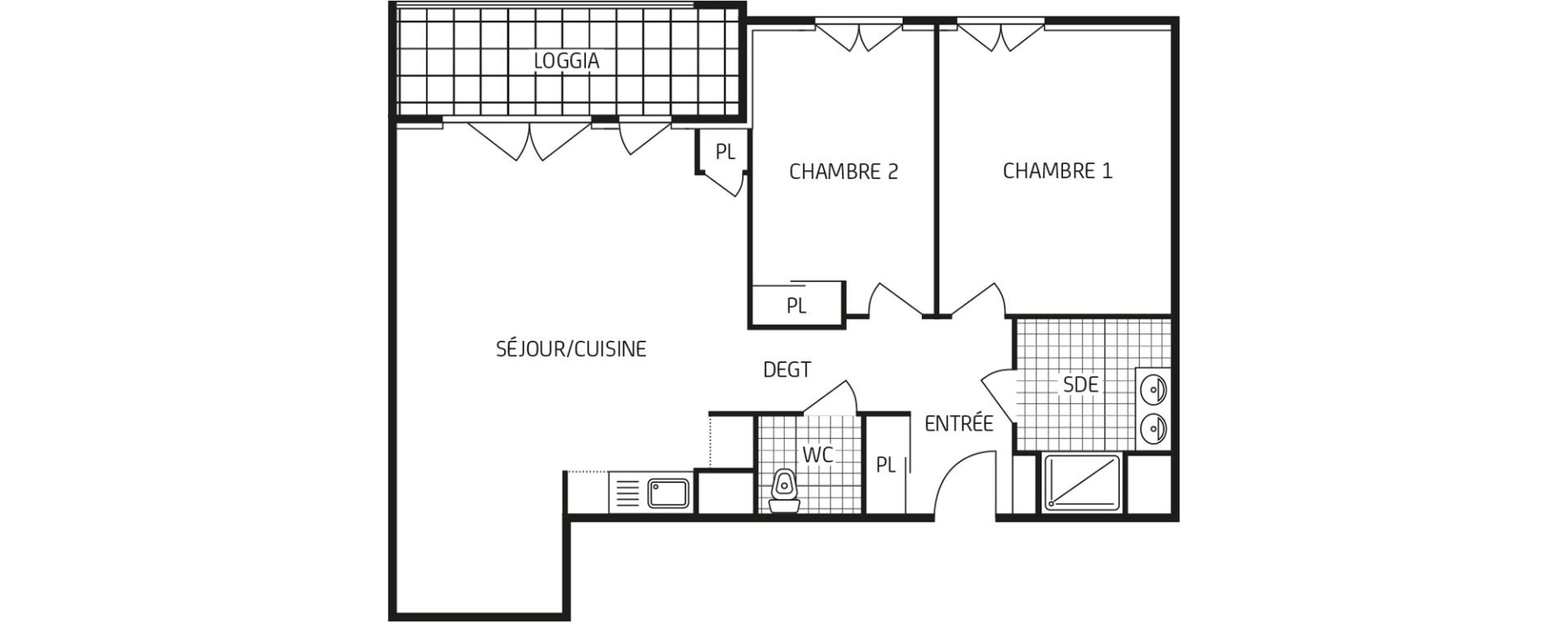 Appartement T3 de 68,02 m2 &agrave; Gaillon Centre