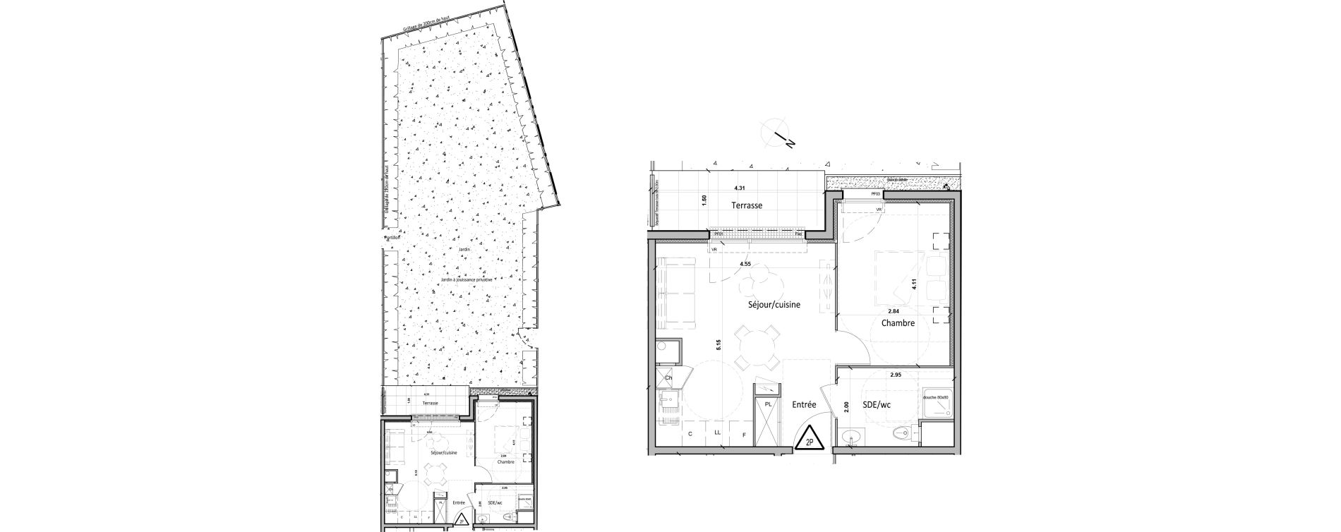 Appartement T2 de 39,00 m2 &agrave; Gisors Centre