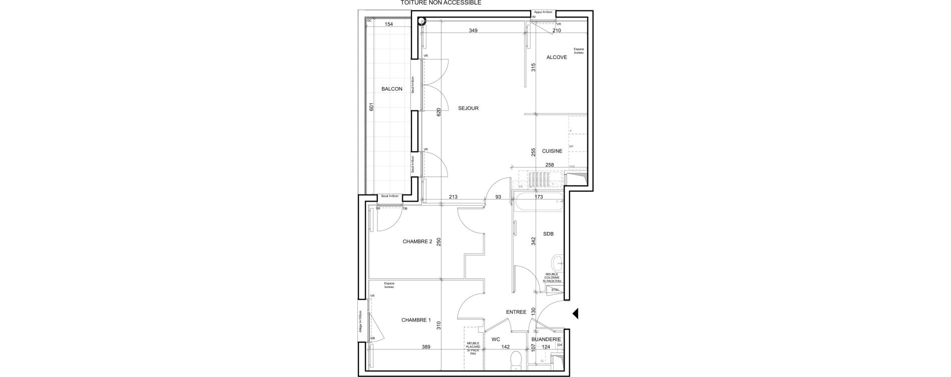 Appartement T3 de 69,88 m2 &agrave; Louviers Centre