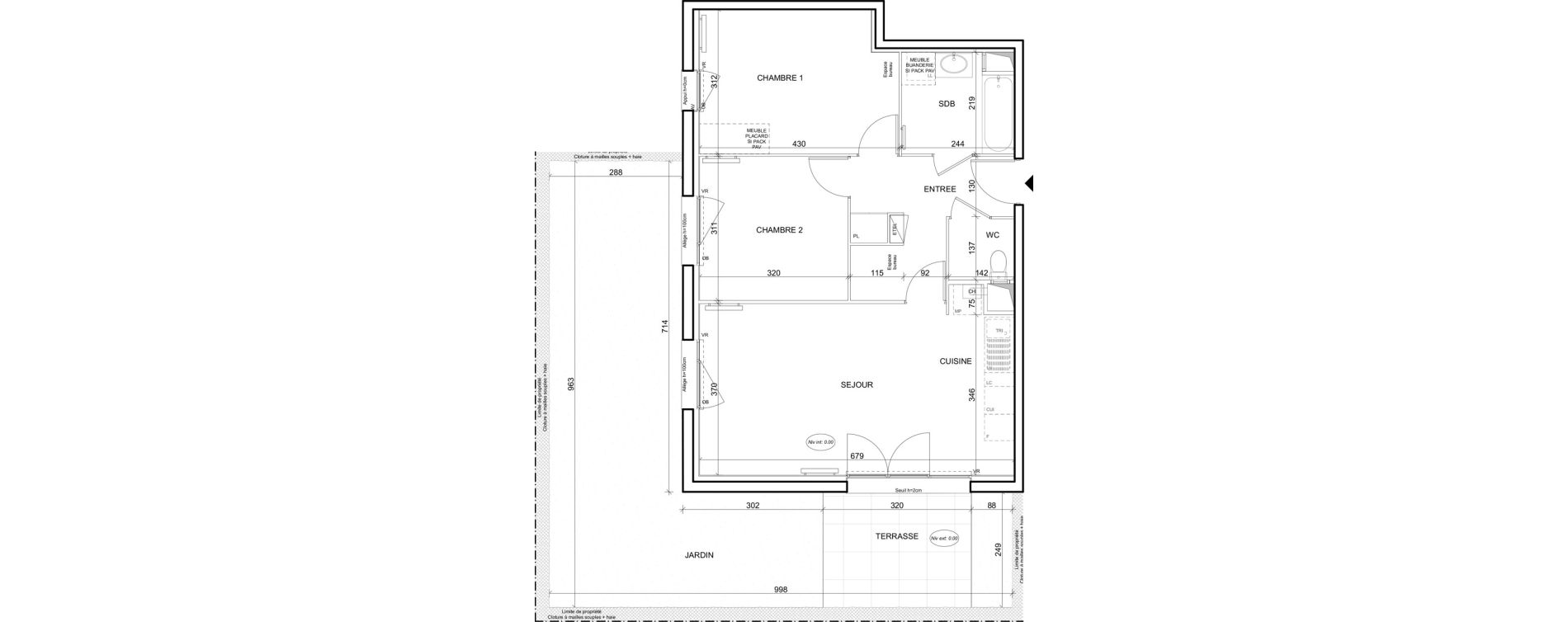 Appartement T3 de 63,02 m2 &agrave; Louviers Centre