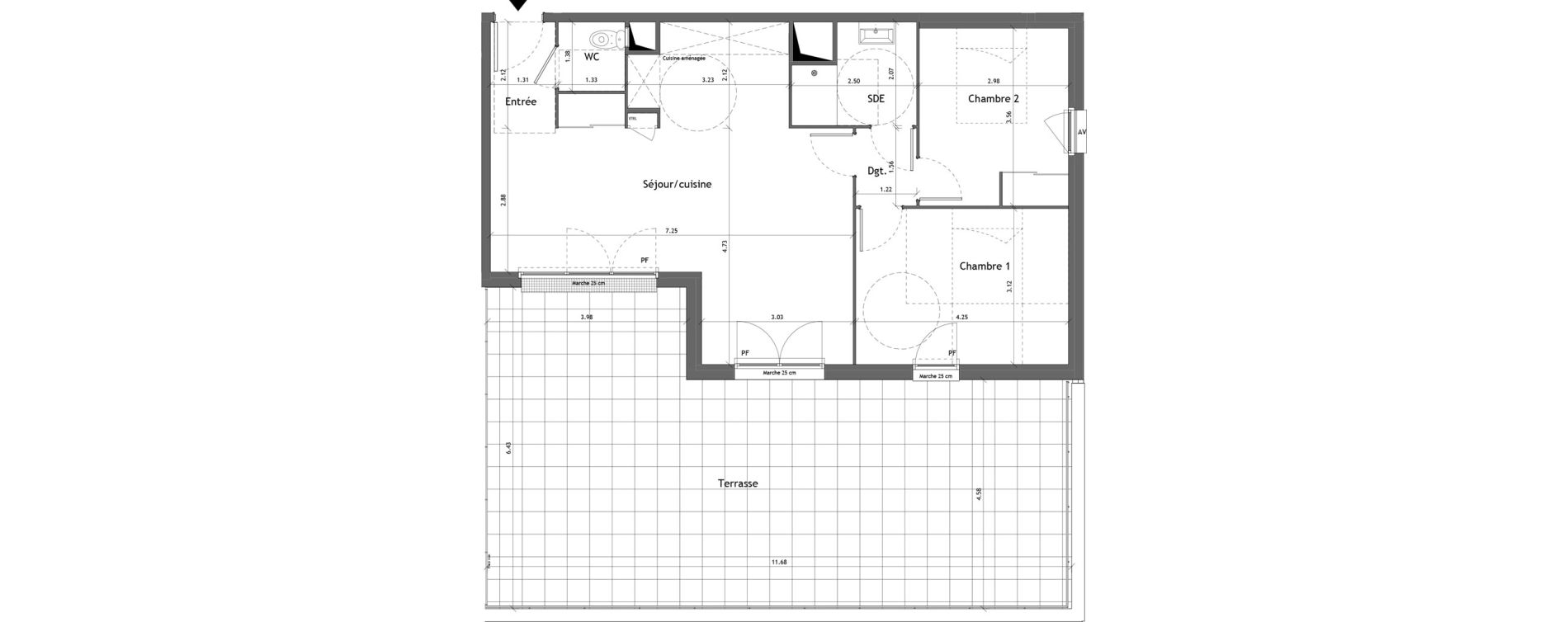 Appartement T3 de 68,33 m2 &agrave; Vernon Centre