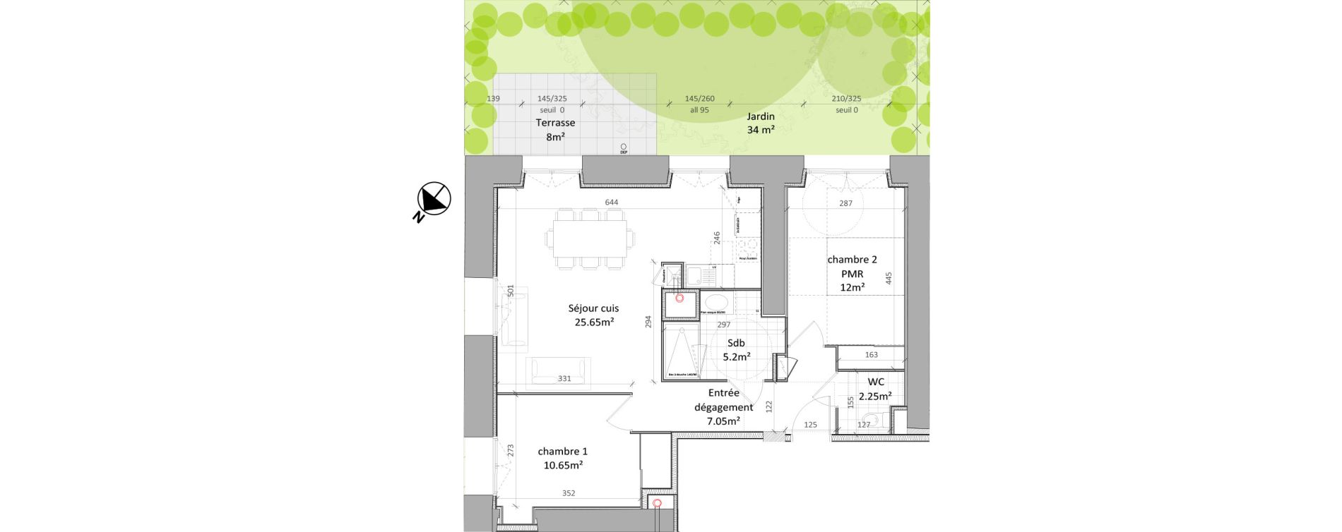 Appartement T3 de 62,80 m2 &agrave; Vernon Centre