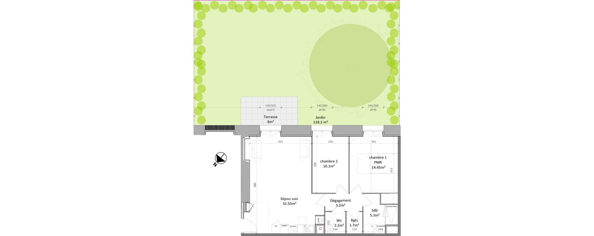 Appartement T3 de 69,50 m2 &agrave; Vernon Centre