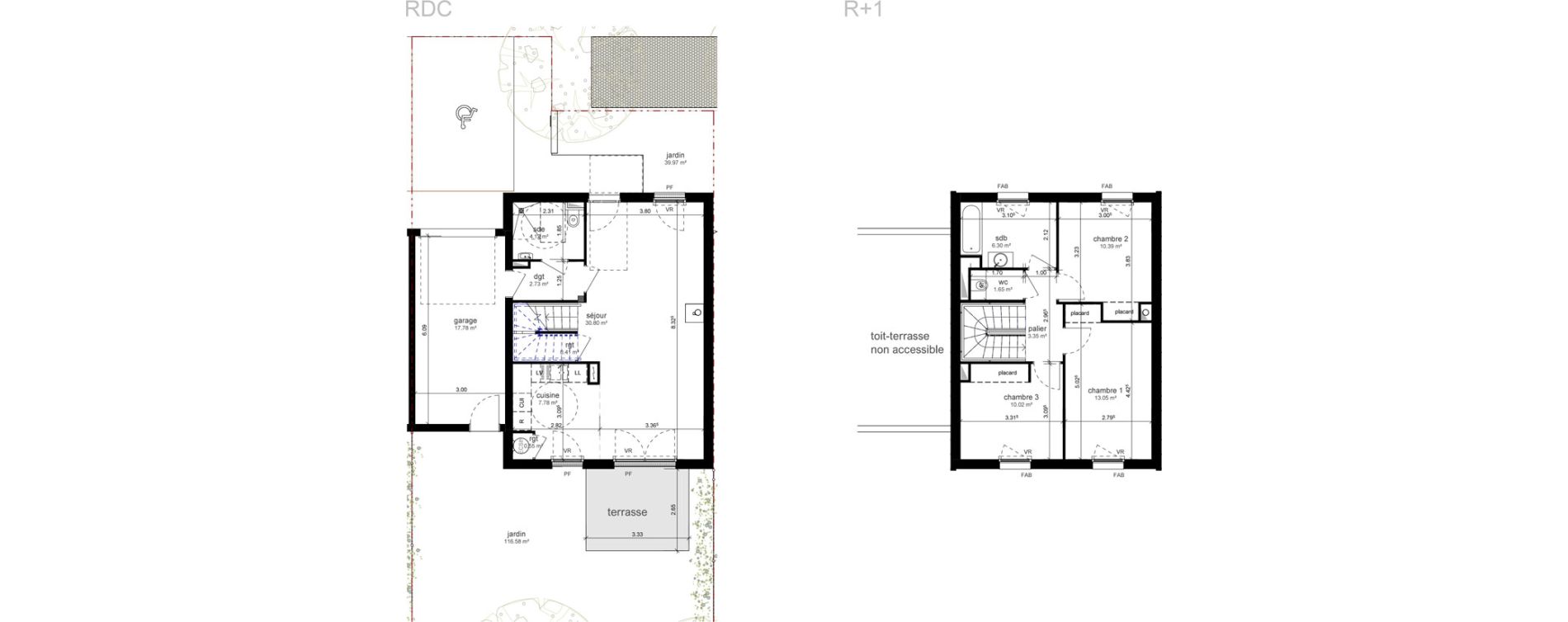 Maison T4 de 91,15 m2 &agrave; Agon-Coutainville Centre