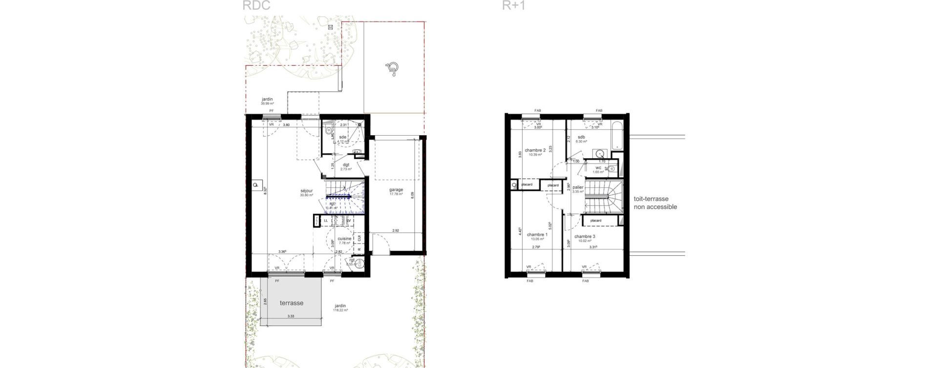 Maison T4 de 91,15 m2 &agrave; Agon-Coutainville Centre