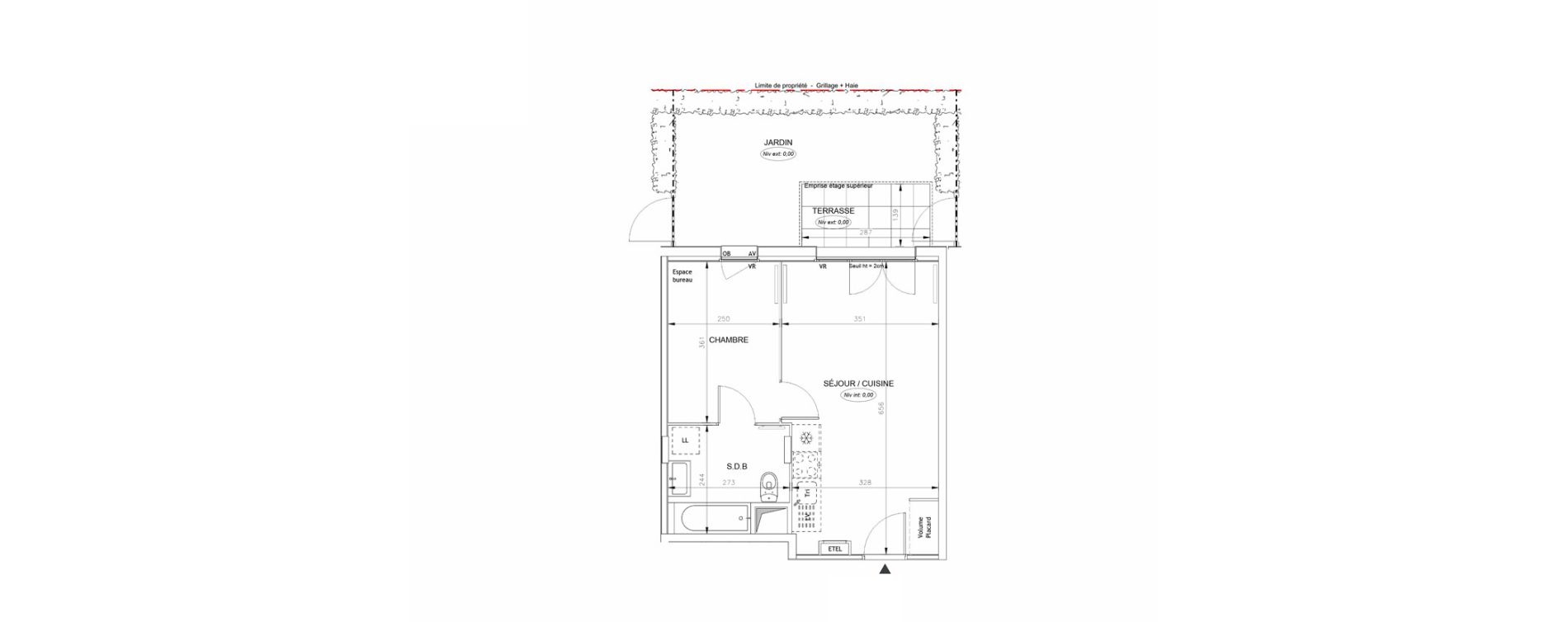 Appartement T2 de 37,13 m2 &agrave; Barneville-Carteret Centre