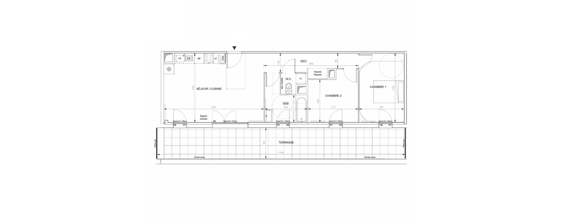 Appartement T3 de 62,26 m2 &agrave; Barneville-Carteret Centre