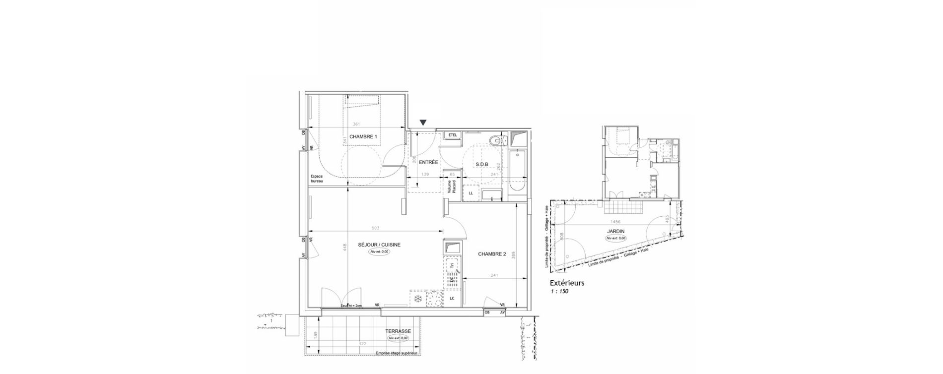 Appartement T3 de 56,47 m2 &agrave; Barneville-Carteret Centre