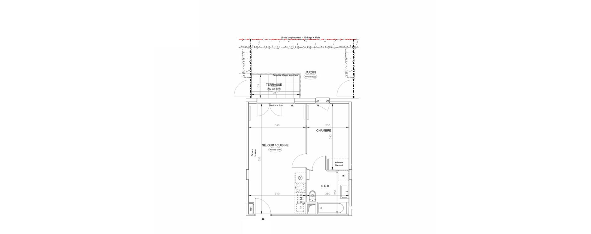 Appartement T2 de 37,80 m2 &agrave; Barneville-Carteret Centre