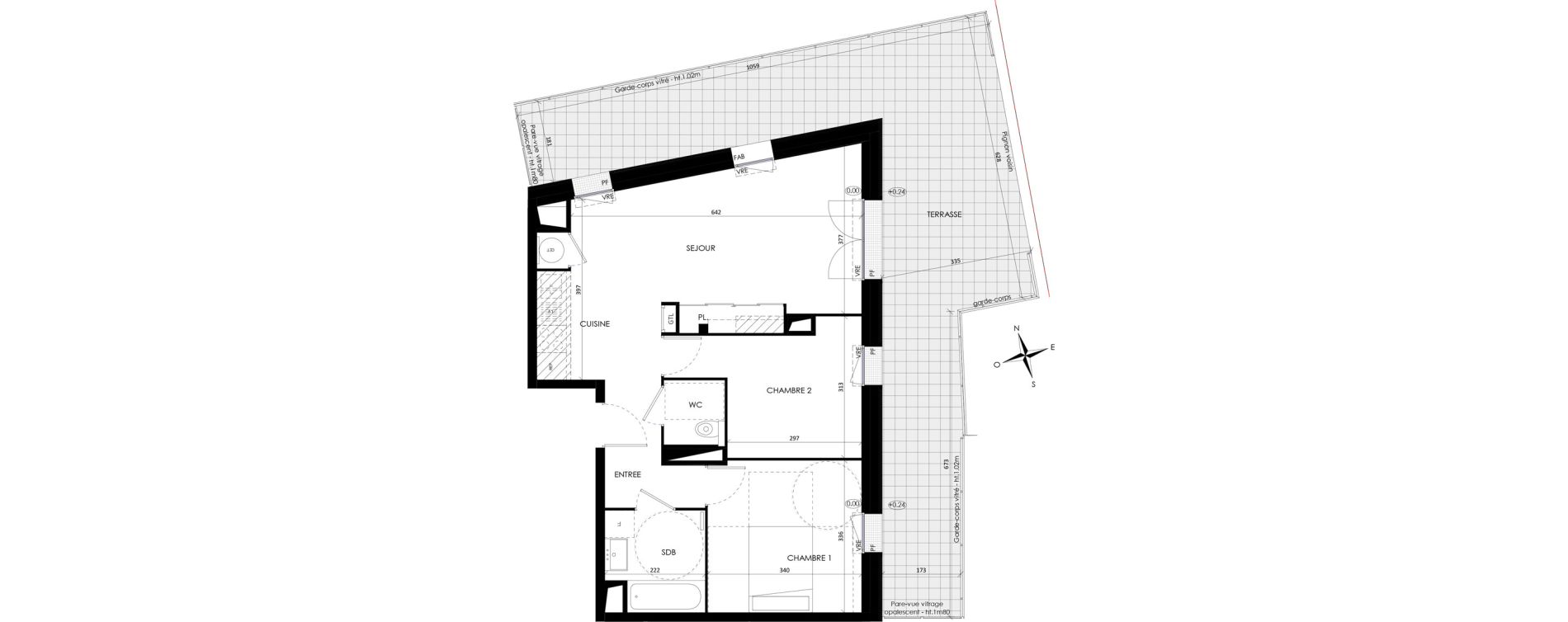 Appartement T3 de 58,50 m2 &agrave; Barneville-Carteret Centre