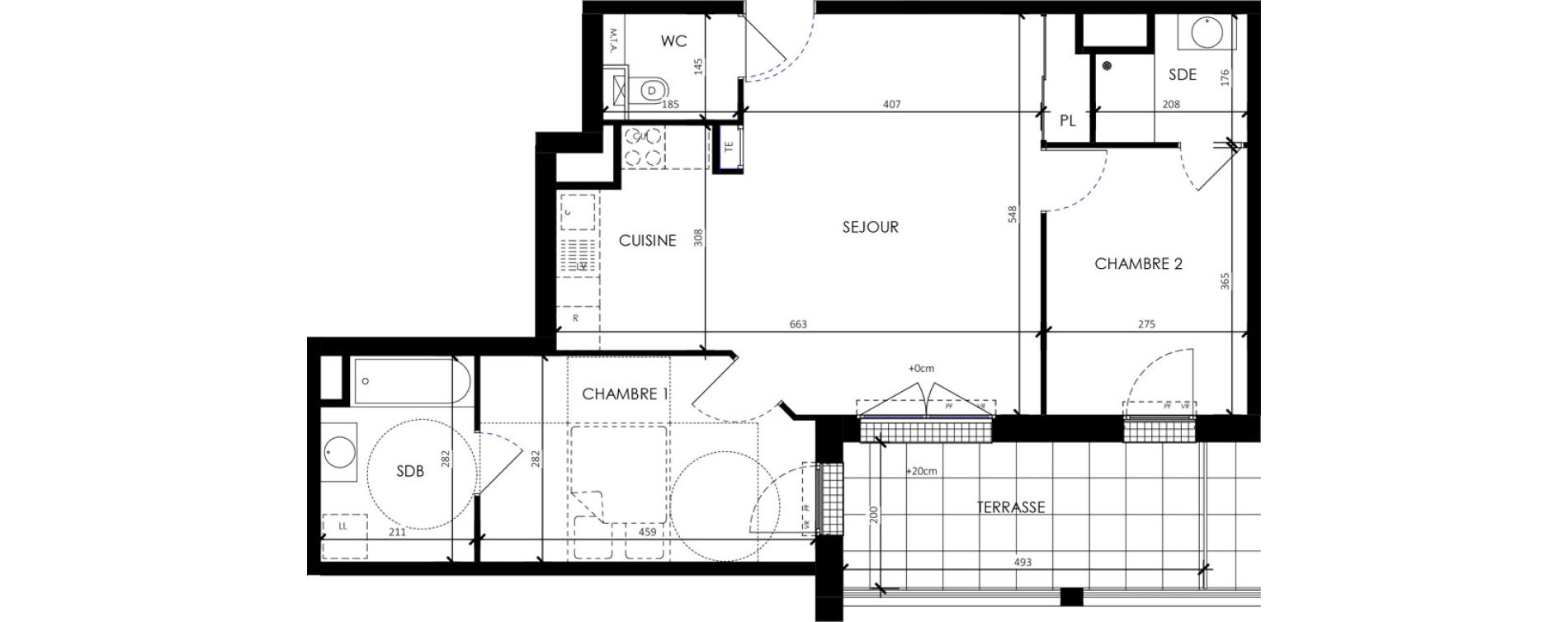 Appartement T3 de 63,84 m2 &agrave; Barneville-Carteret Centre