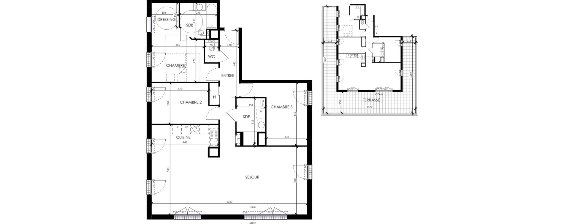 Appartement T4 de 113,04 m2 &agrave; Barneville-Carteret Centre