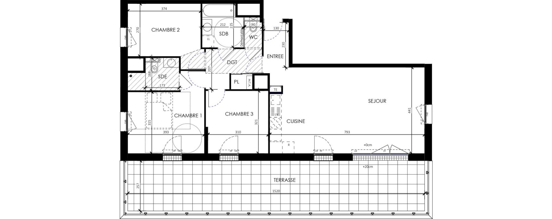 Appartement T4 de 87,35 m2 &agrave; Barneville-Carteret Centre