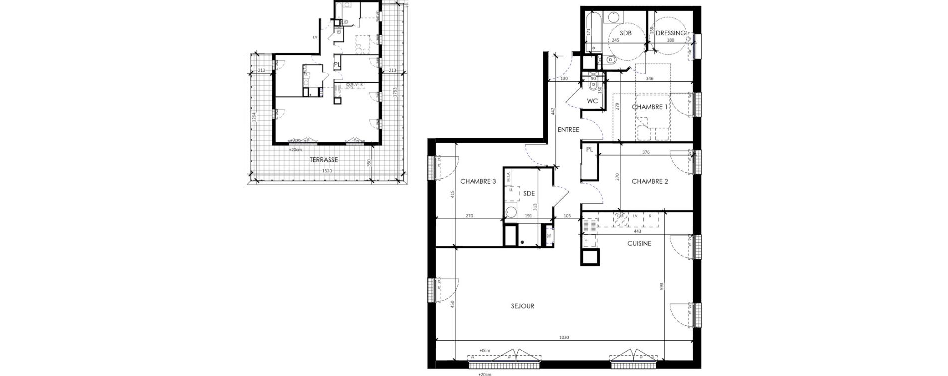 Appartement T4 de 113,04 m2 &agrave; Barneville-Carteret Centre