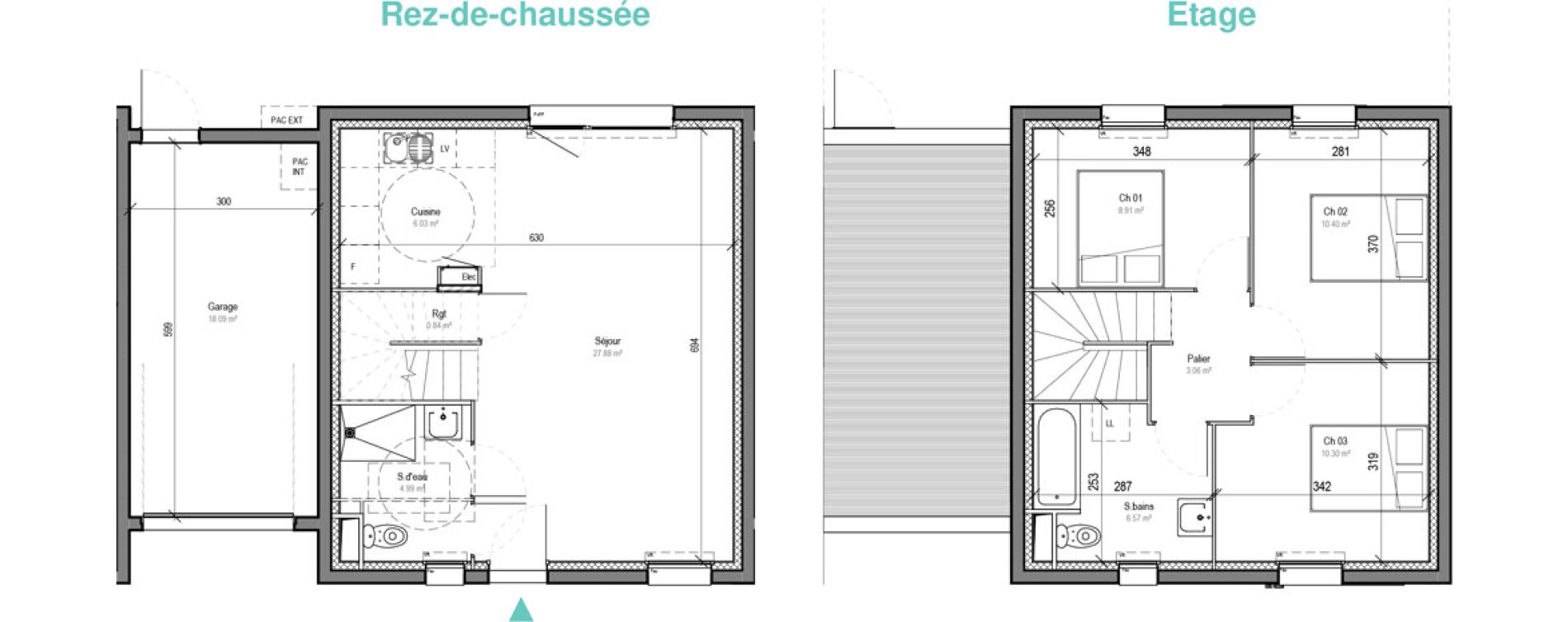 Maison T4 de 78,98 m2 &agrave; Cherbourg-Octeville Equeurdreville-hainneville