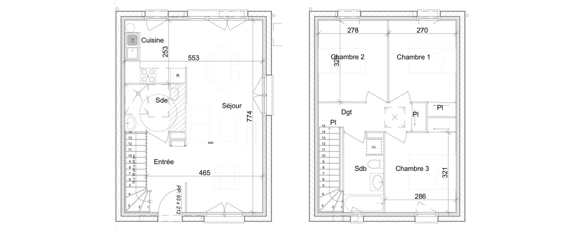 Maison T4 de 78,05 m2 &agrave; Cherbourg-Octeville Grismesnil monturbet