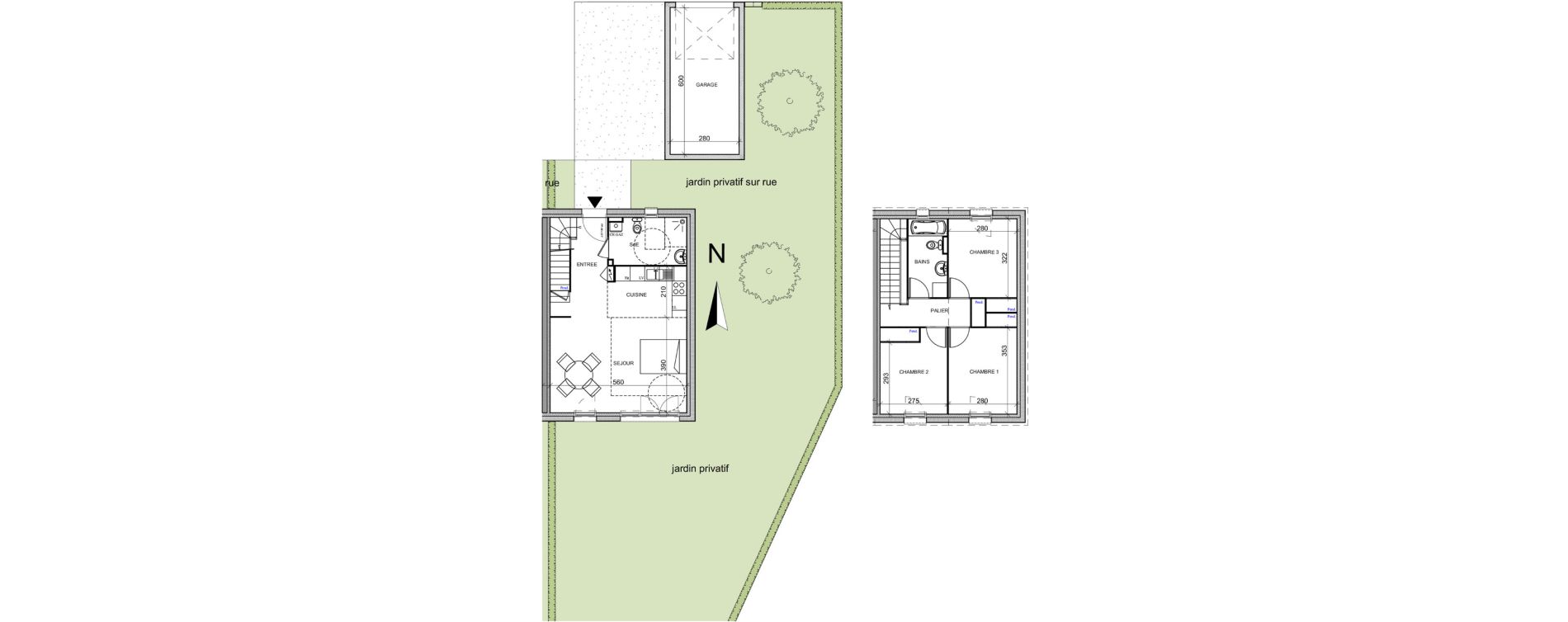 Maison T4 de 81,73 m2 &agrave; Cherbourg-Octeville Grismesnil monturbet