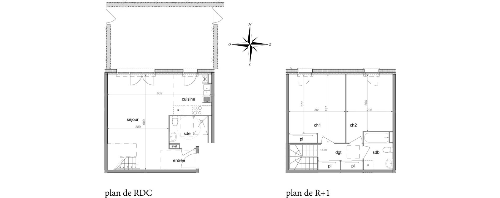 Appartement T3 de 71,81 m2 &agrave; Cherbourg-Octeville Grismesnil monturbet