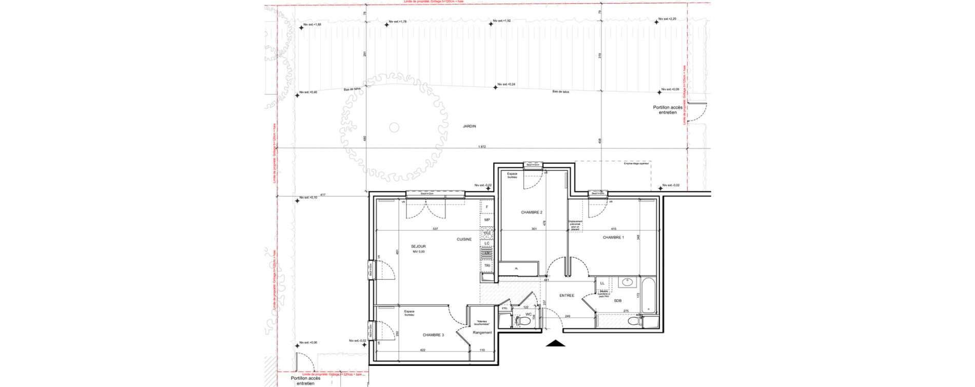 Appartement T4 de 83,10 m2 &agrave; Donville-Les-Bains Centre