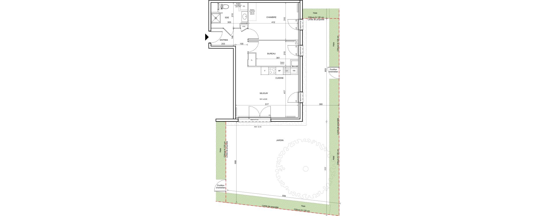 Appartement T2 de 54,21 m2 &agrave; Donville-Les-Bains Centre