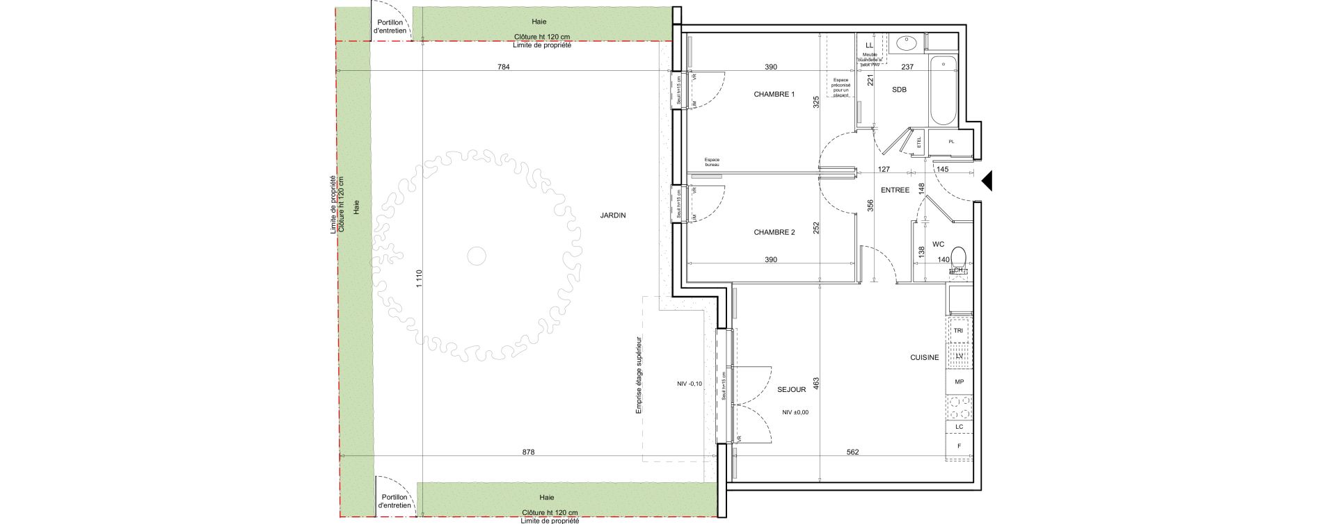 Appartement T3 de 62,18 m2 &agrave; Donville-Les-Bains Centre