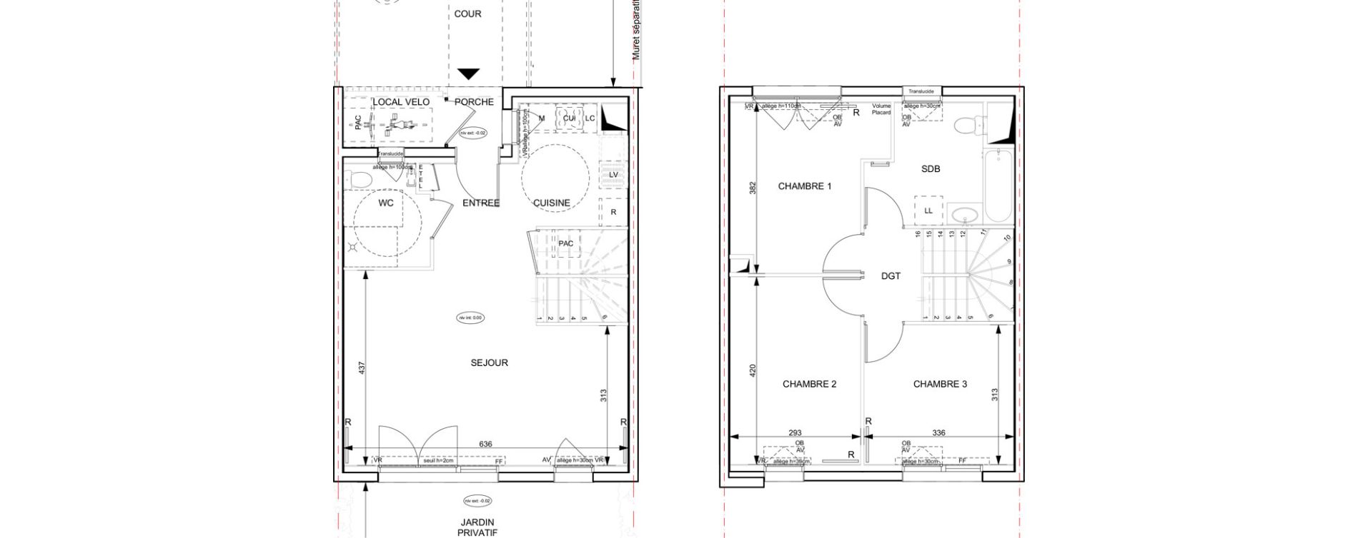 Maison T4 de 86,68 m2 &agrave; Granville Hacqueville - stade