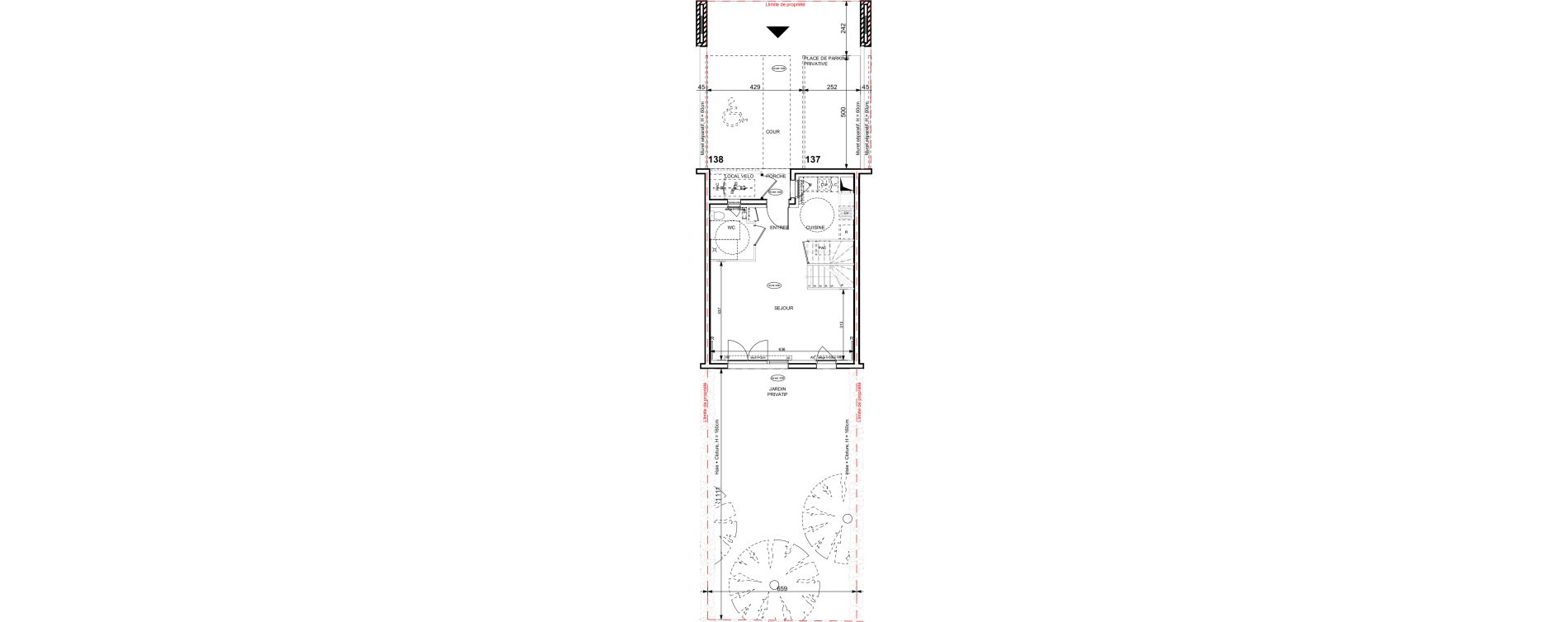 Maison T4 de 86,68 m2 &agrave; Granville Hacqueville - stade