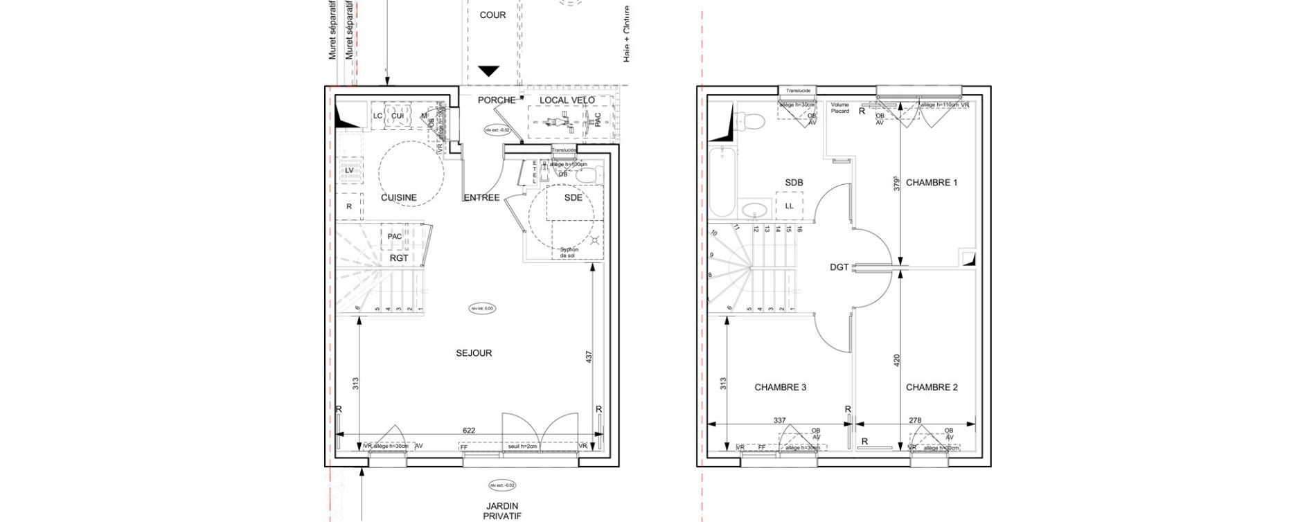 Maison T4 de 84,56 m2 &agrave; Granville Hacqueville - stade