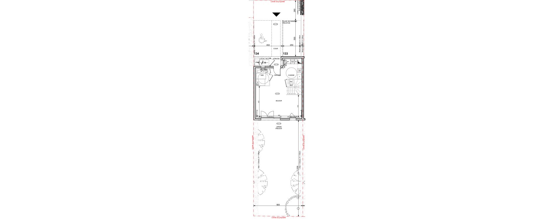 Maison T4 de 86,35 m2 &agrave; Granville Hacqueville - stade