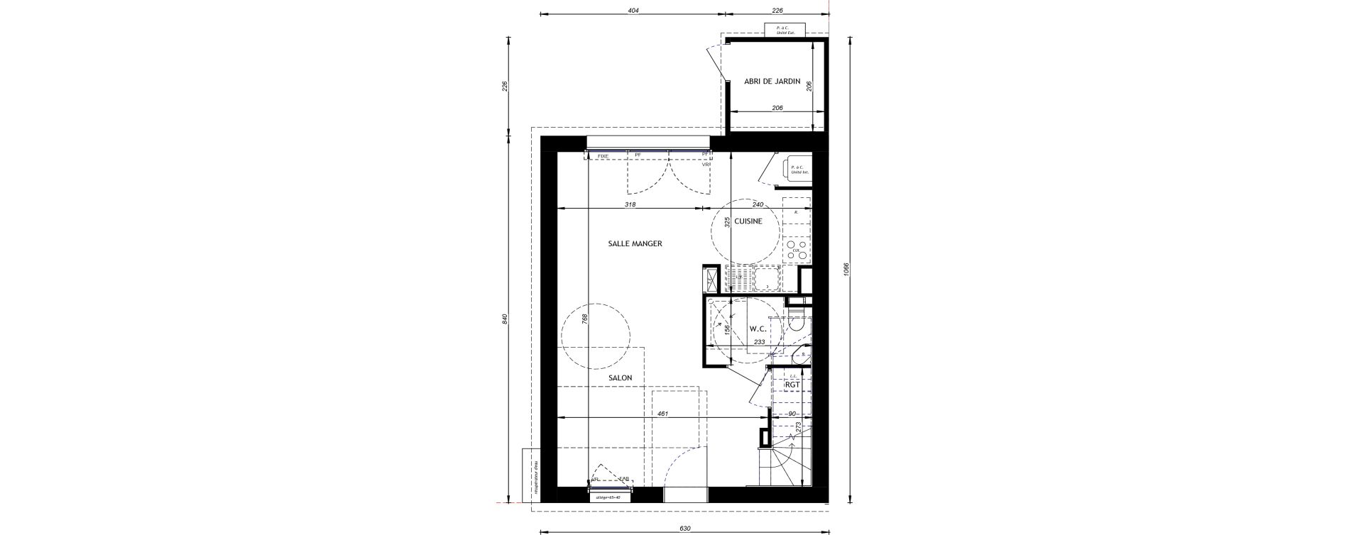 Maison T3 de 76,05 m2 &agrave; Hauteville-Sur-Mer Centre