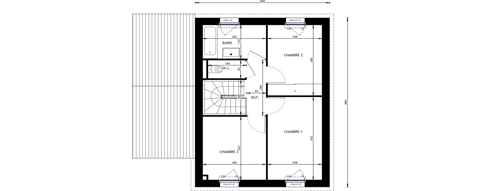 Maison T4 de 80,26 m2 &agrave; Hauteville-Sur-Mer Centre