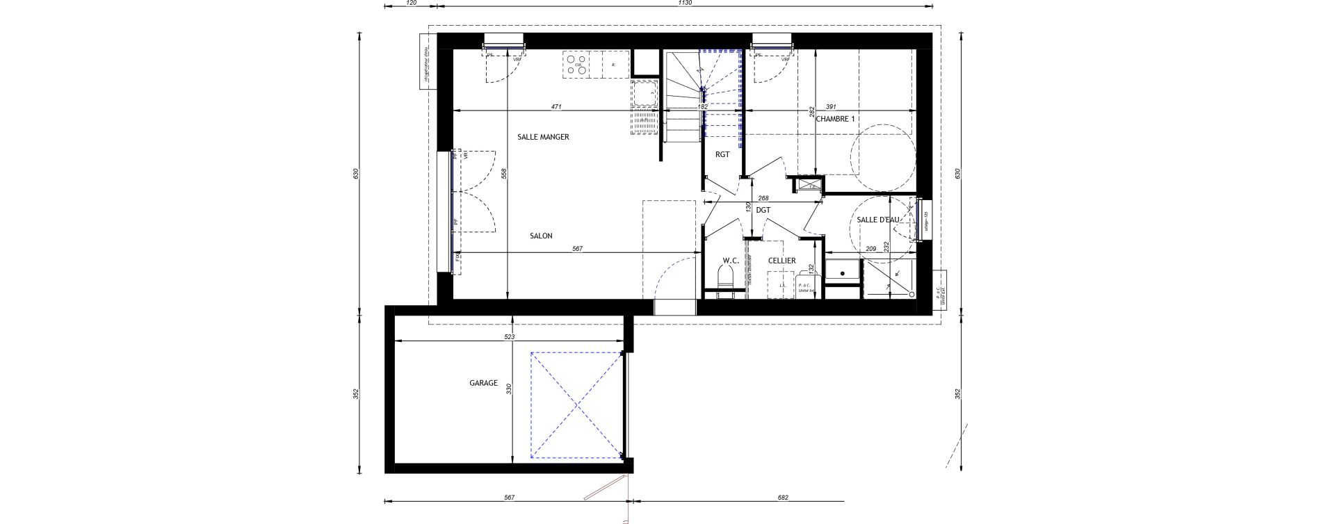 Maison T5 de 107,19 m2 &agrave; Hauteville-Sur-Mer Centre