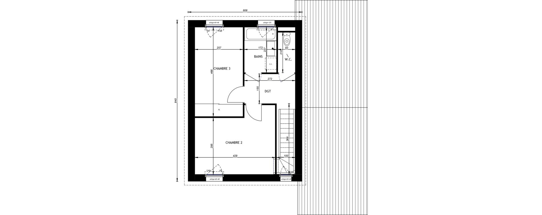 Maison T4 de 91,51 m2 &agrave; Hauteville-Sur-Mer Centre